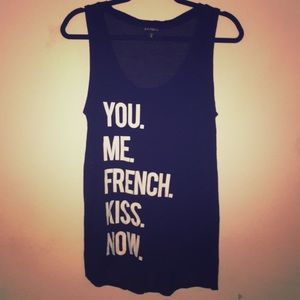 Express sleeveless logo tank